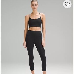 lululemon Align™ High-Rise Crop 23" Capris Leggings Black Size 10